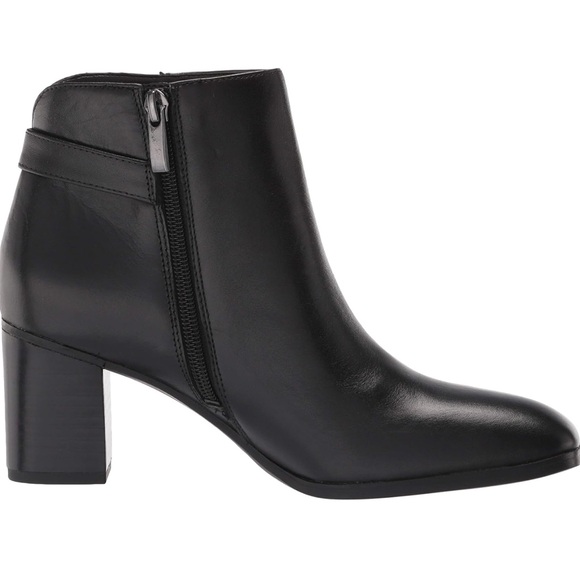 Franco Sarto Women's Ilaria Ankle Boot Sz 8 Black Leather - Picture 4 of 12